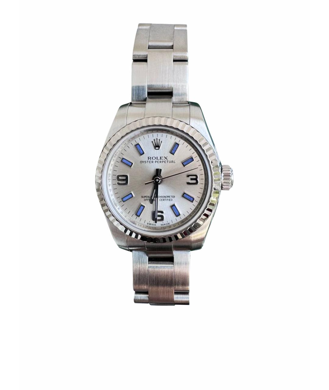 ROLEX Серебряные часы, фото 1
