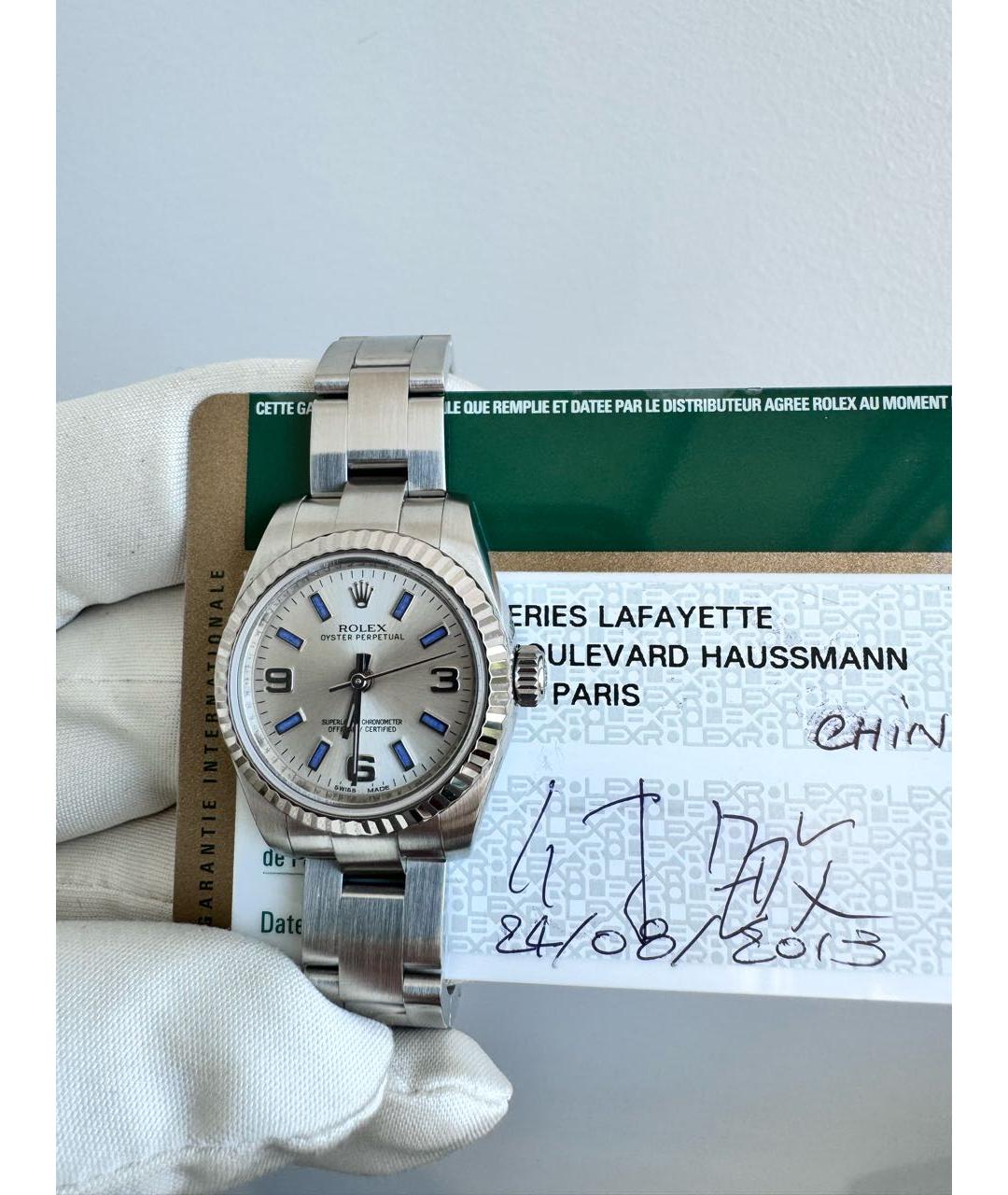 ROLEX Серебряные часы, фото 4