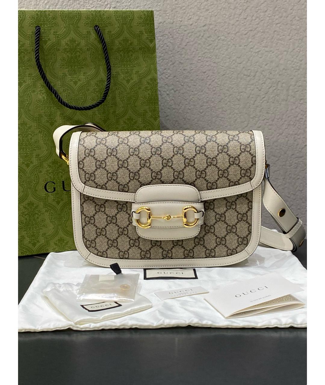 GUCCI Белая сумка через плечо, фото 8