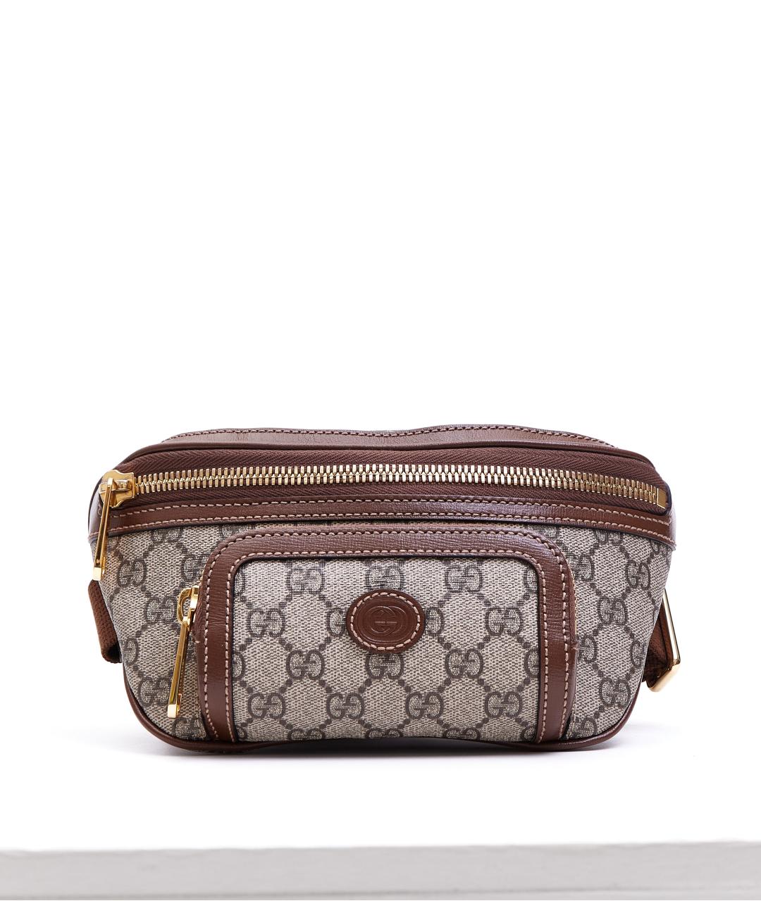 Brown gucci fanny pack best sale