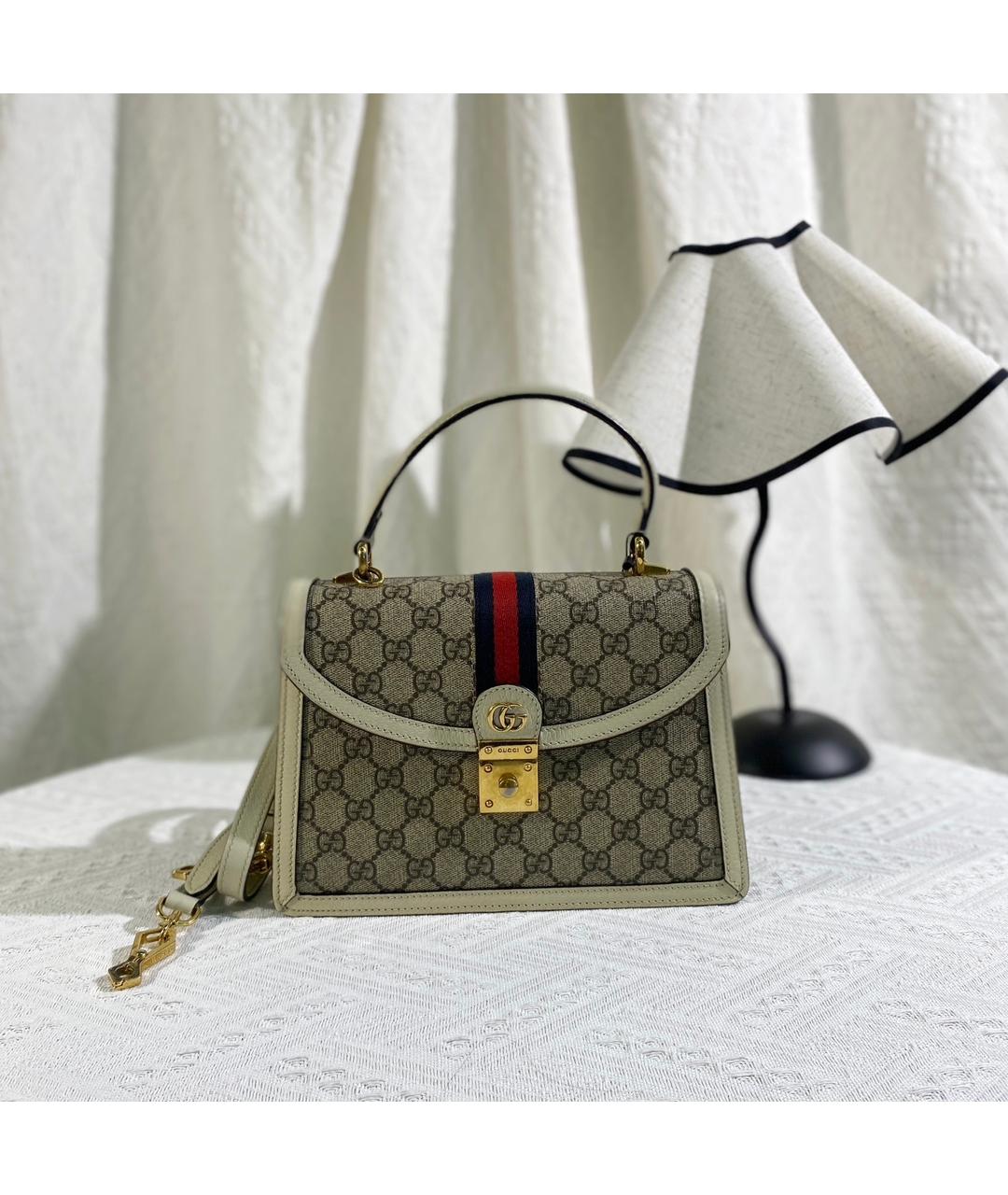 GUCCI Бежевая деним сумка через плечо, фото 5