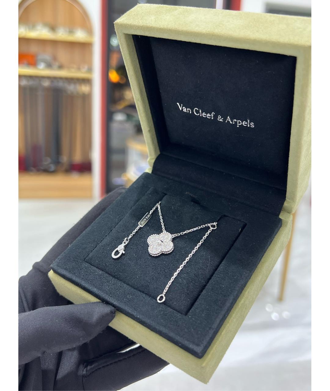 VAN CLEEF & ARPELS Серебряная подвеска из белого золота, фото 4