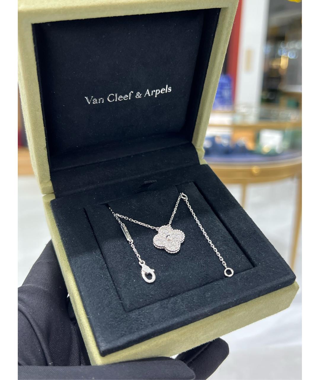 VAN CLEEF & ARPELS Серебряная подвеска из белого золота, фото 3