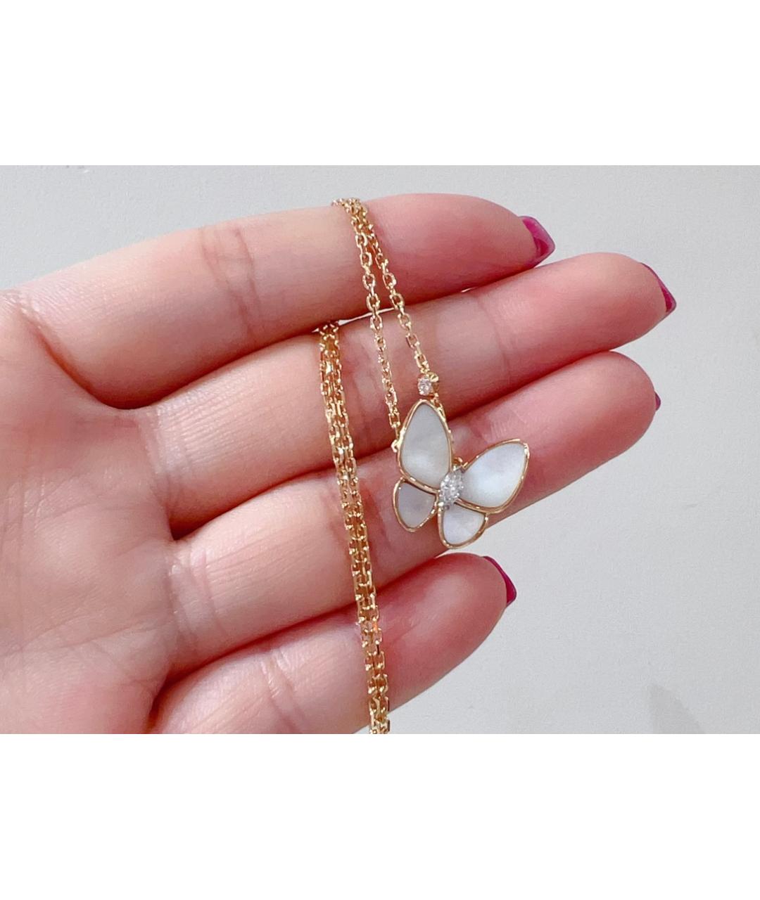 VAN CLEEF & ARPELS Белая подвеска из розового золота, фото 8