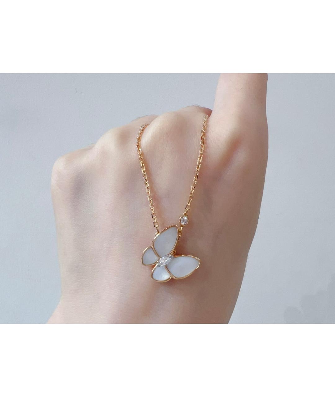 VAN CLEEF & ARPELS Белая подвеска из розового золота, фото 3