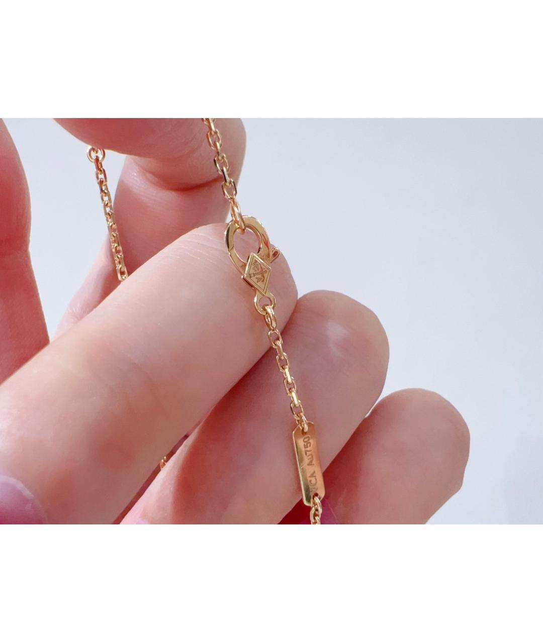 VAN CLEEF & ARPELS Белая подвеска из розового золота, фото 6