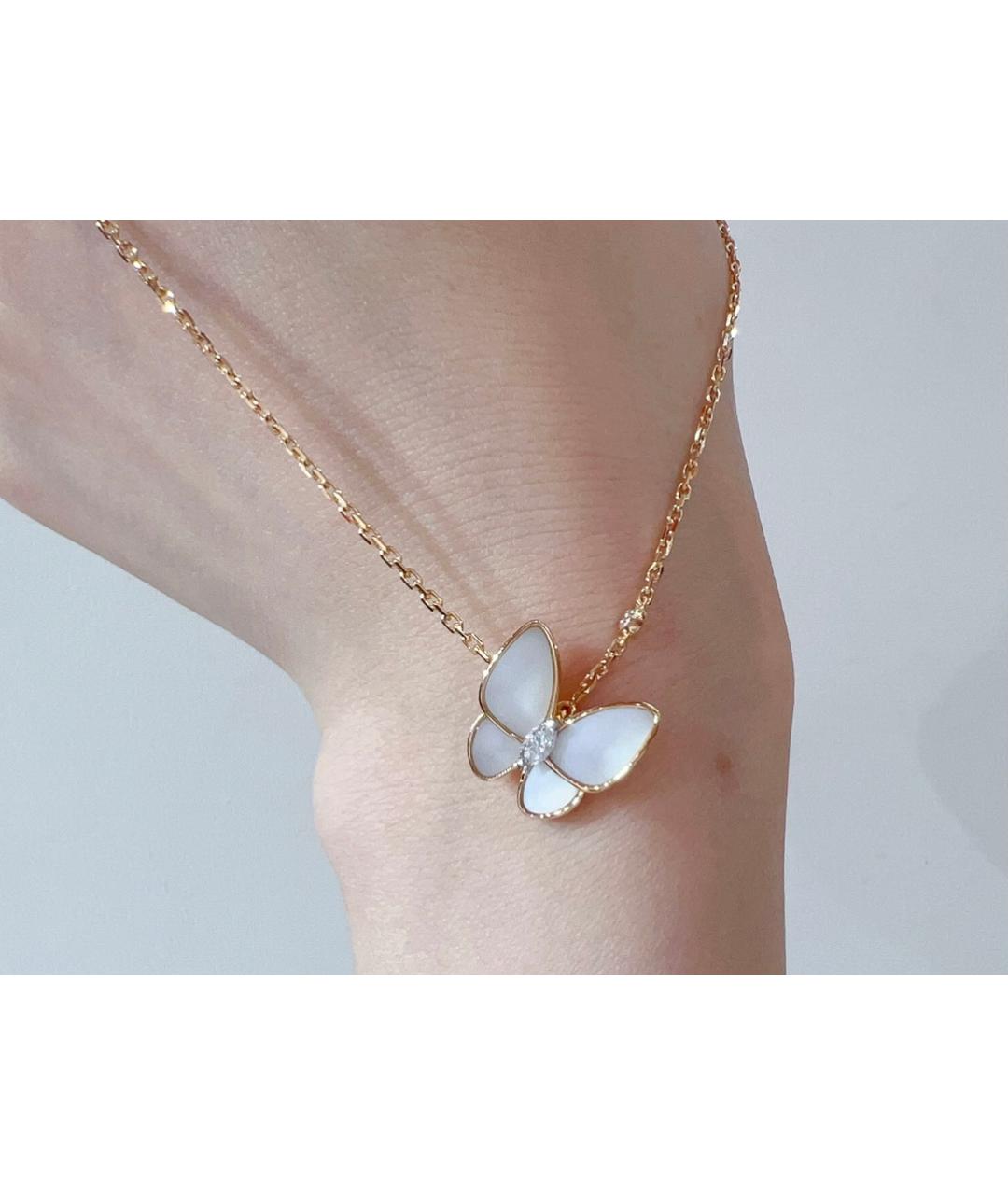 VAN CLEEF & ARPELS Белая подвеска из розового золота, фото 7