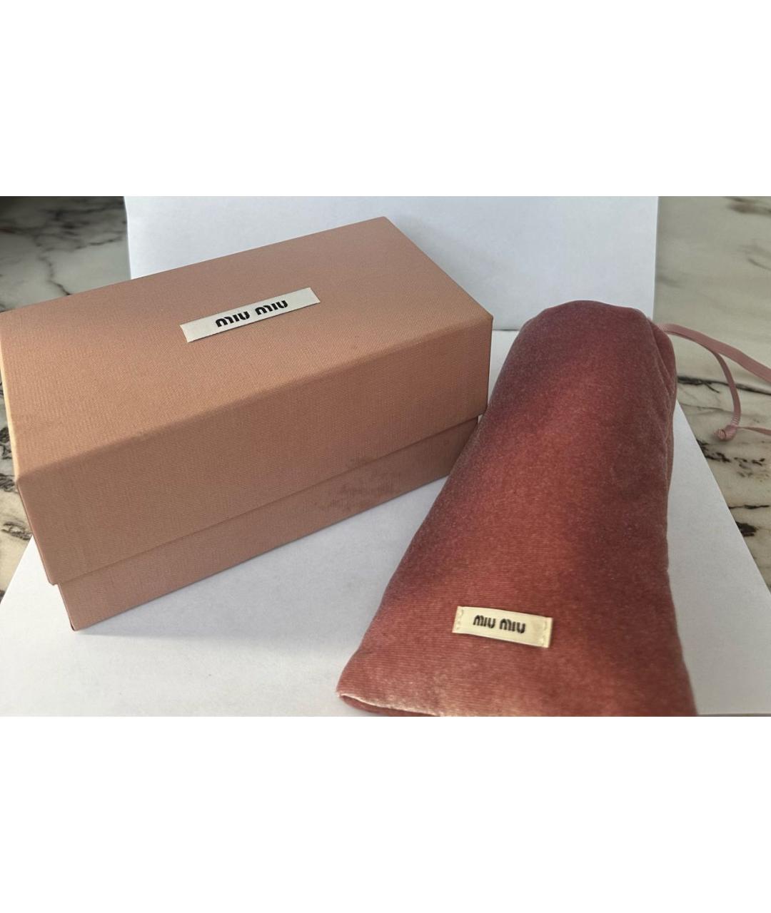 MIU MIU Серые металлические солнцезащитные очки, фото 4