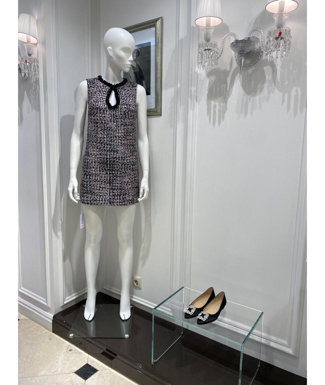 SELF-PORTRAIT Мульти твидовое платье, фото 3