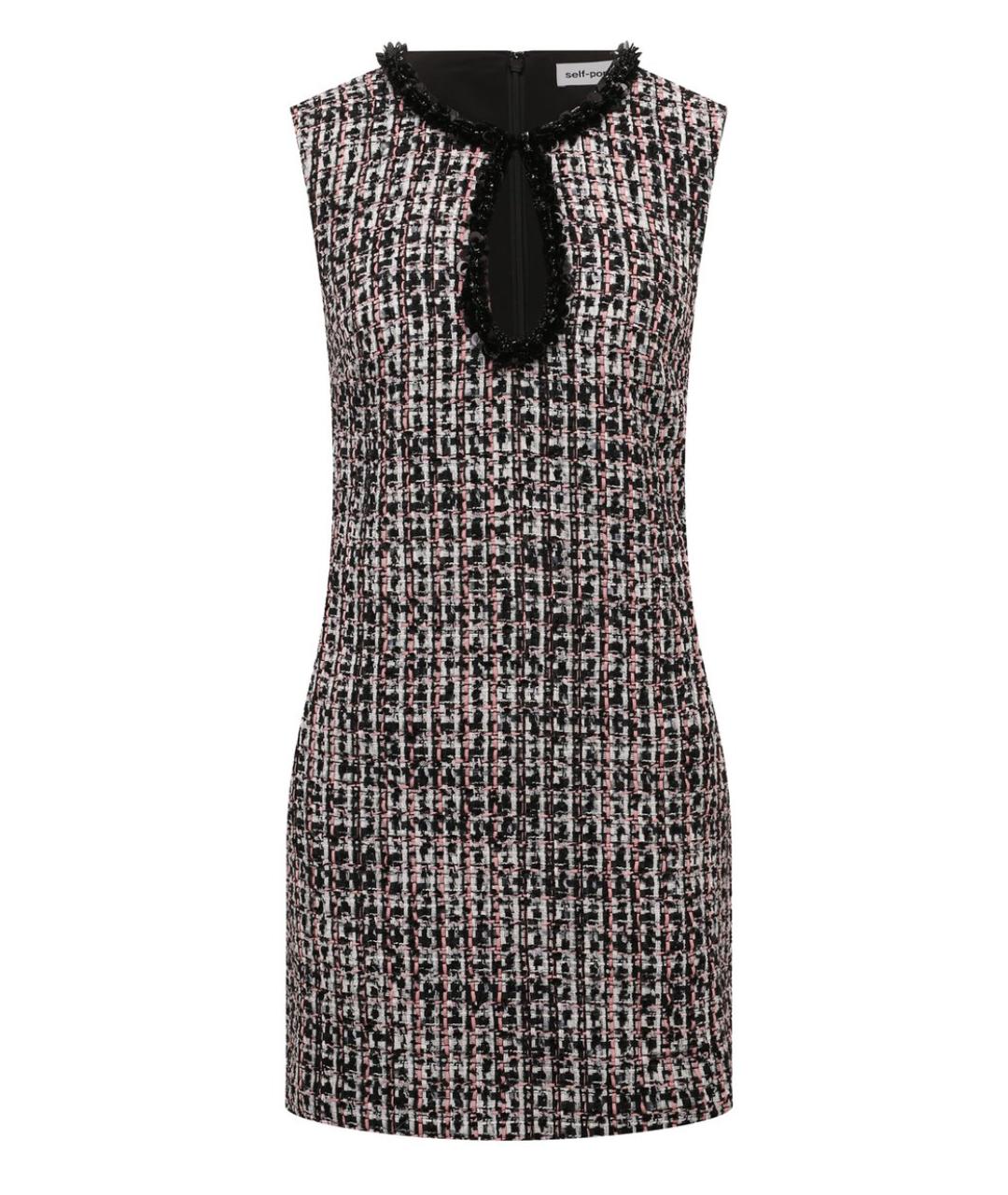 SELF-PORTRAIT Мульти твидовое платье, фото 1