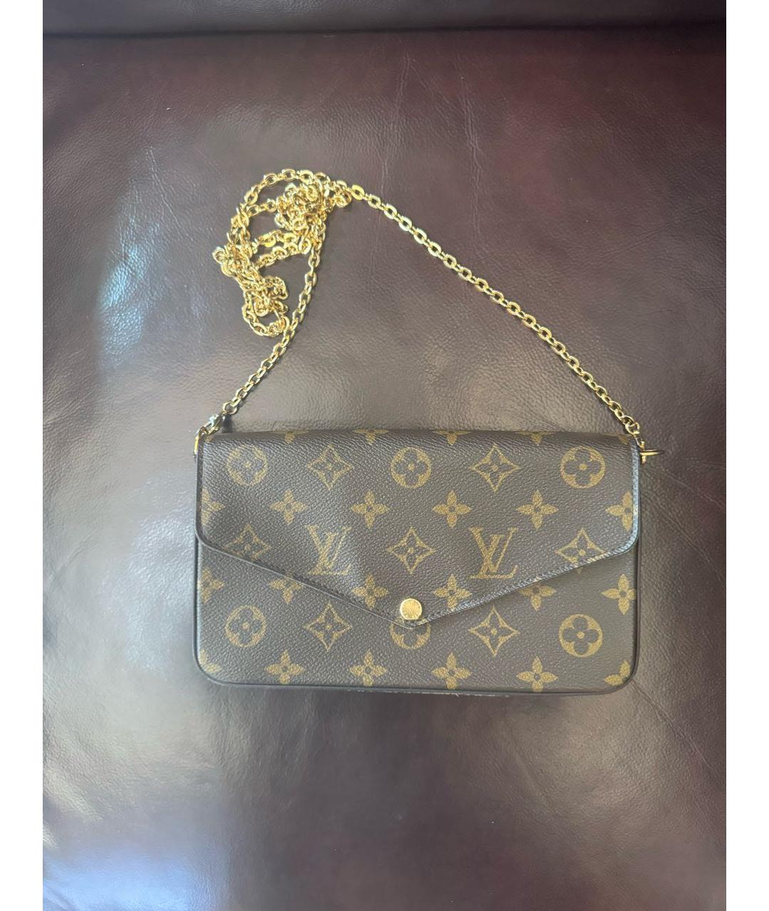 LOUIS VUITTON Коричневая сумка через плечо, фото 9