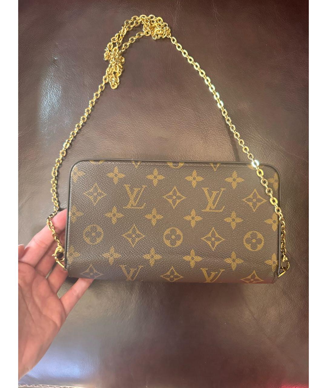 LOUIS VUITTON Коричневая сумка через плечо, фото 6