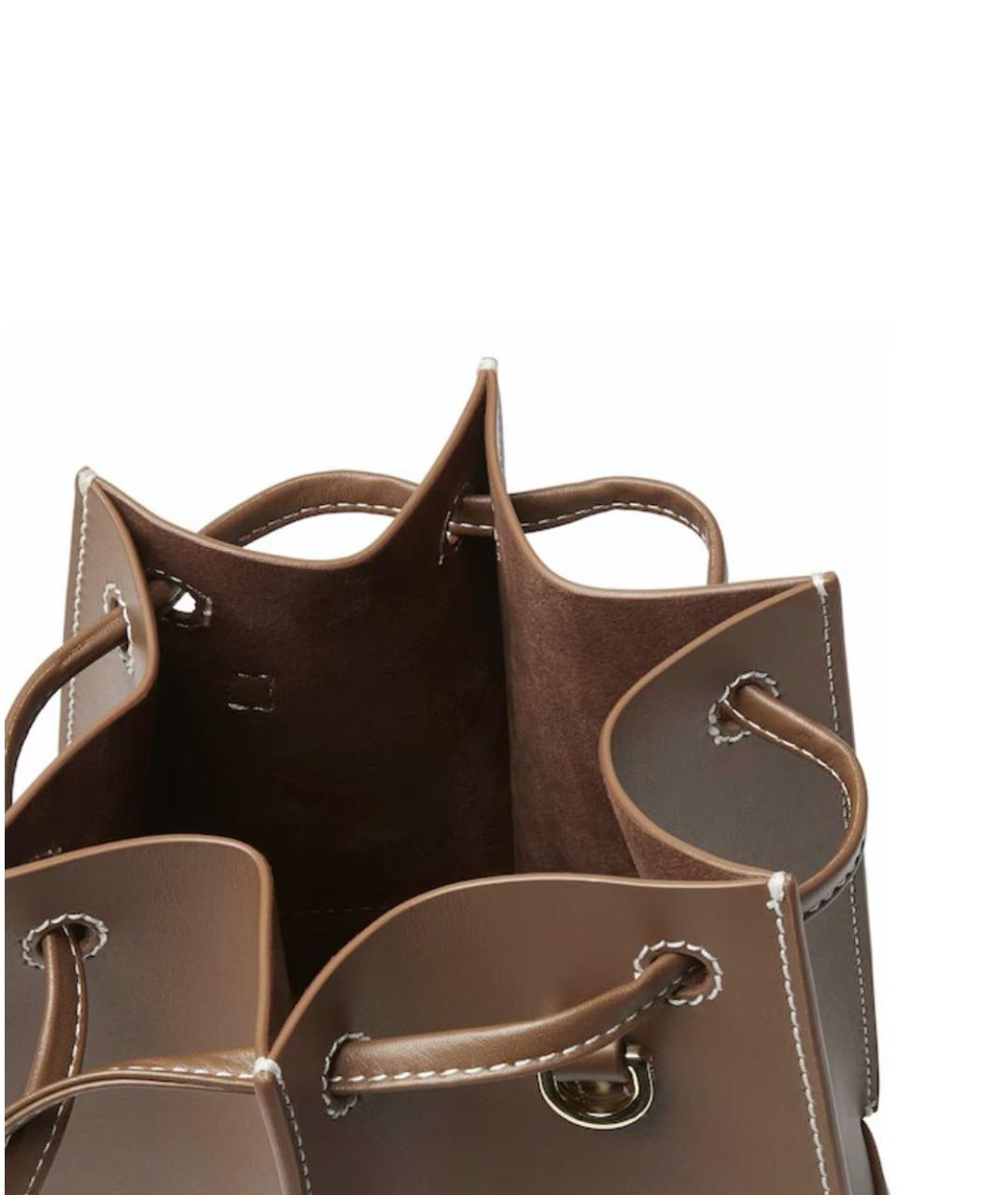 Elleme Коричневая кожаная сумка через плечо, фото 4