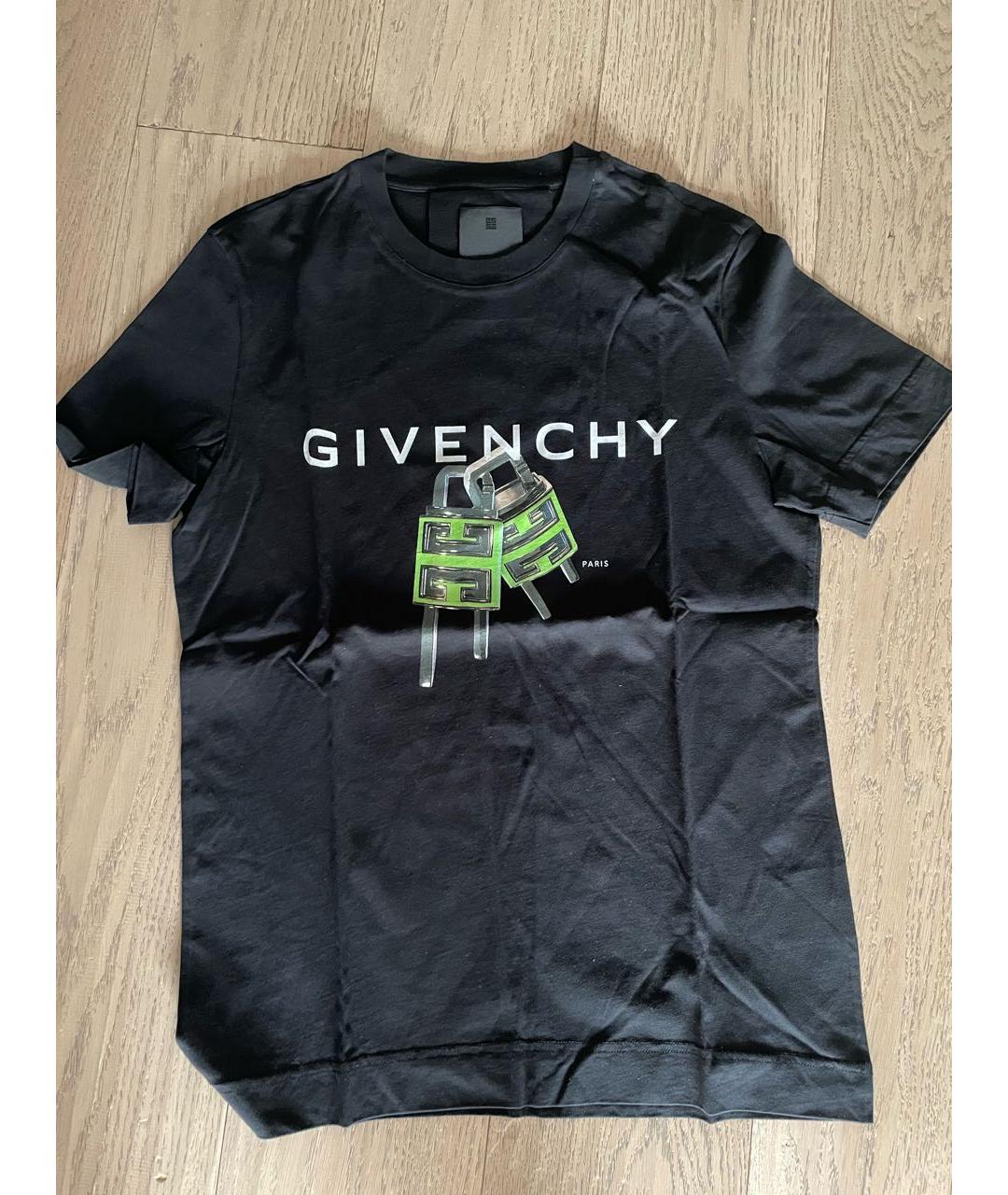 GIVENCHY Черная хлопковая футболка, фото 4