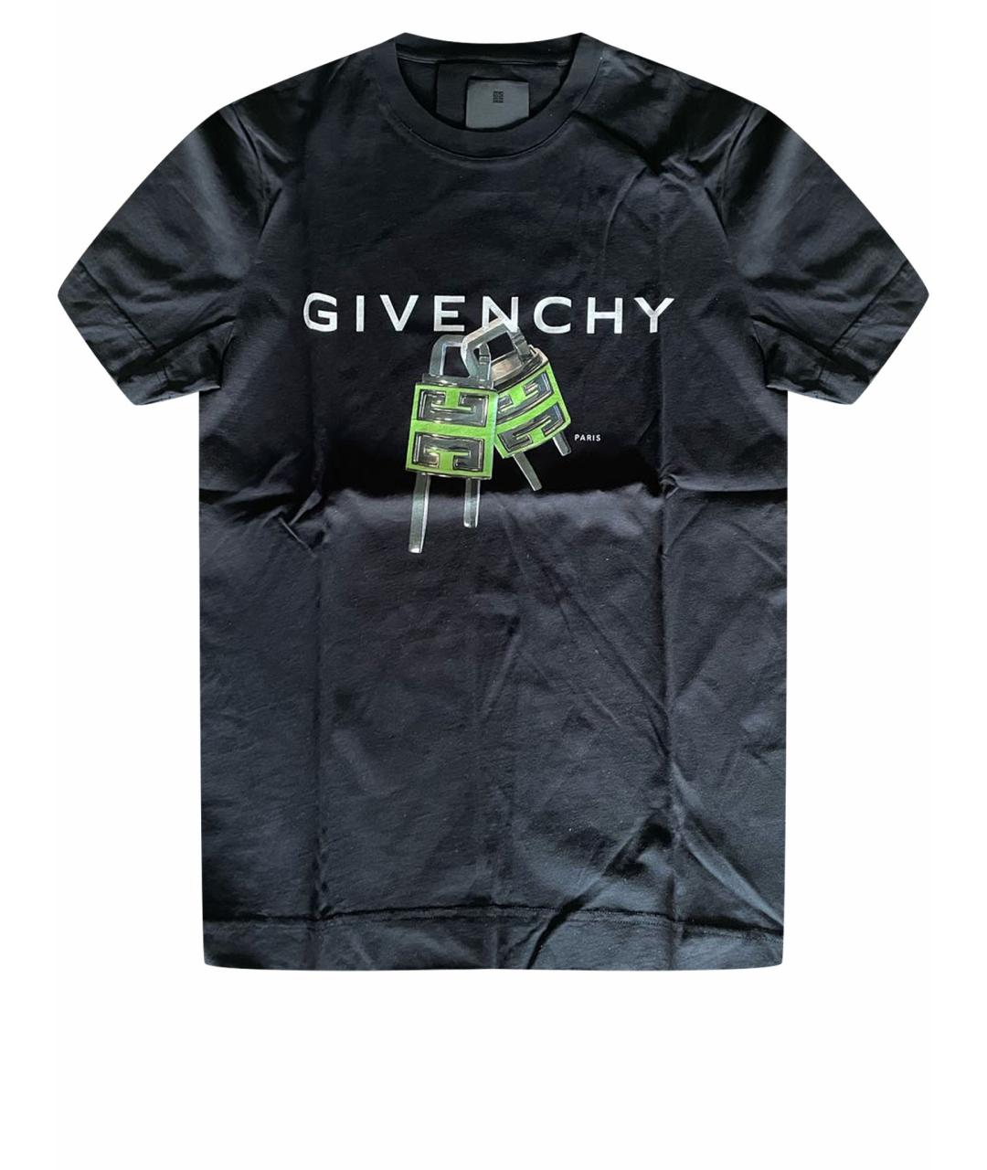 GIVENCHY Черная хлопковая футболка, фото 1