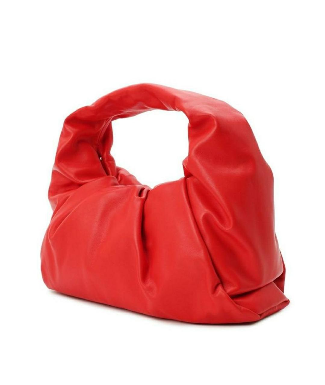BOTTEGA VENETA Красная кожаная сумка через плечо, фото 3