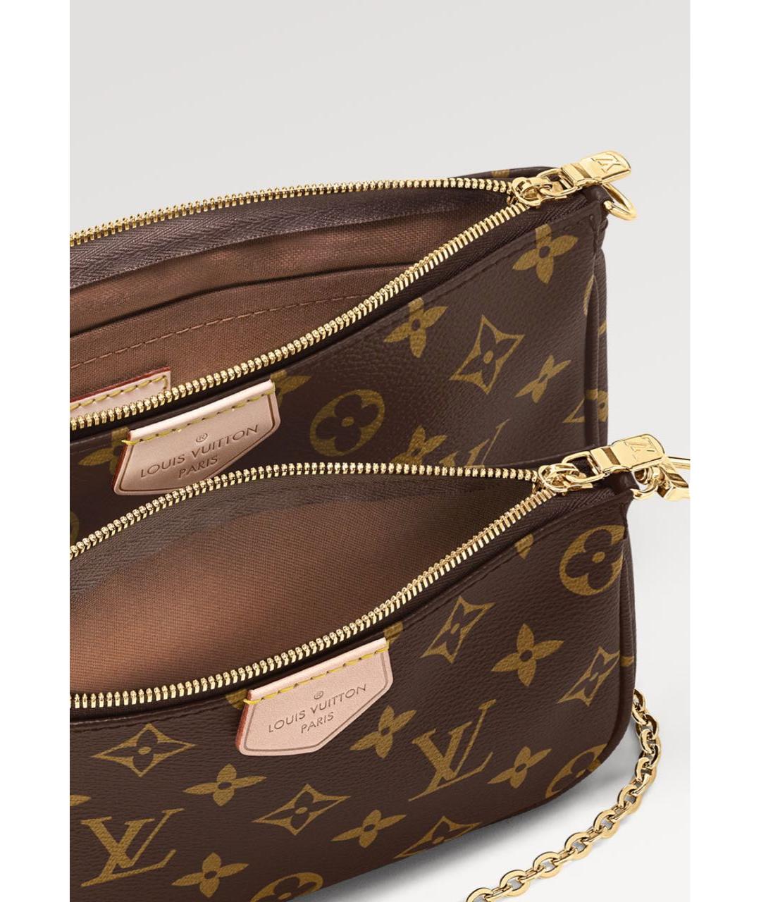 LOUIS VUITTON Коричневая сумка через плечо, фото 4