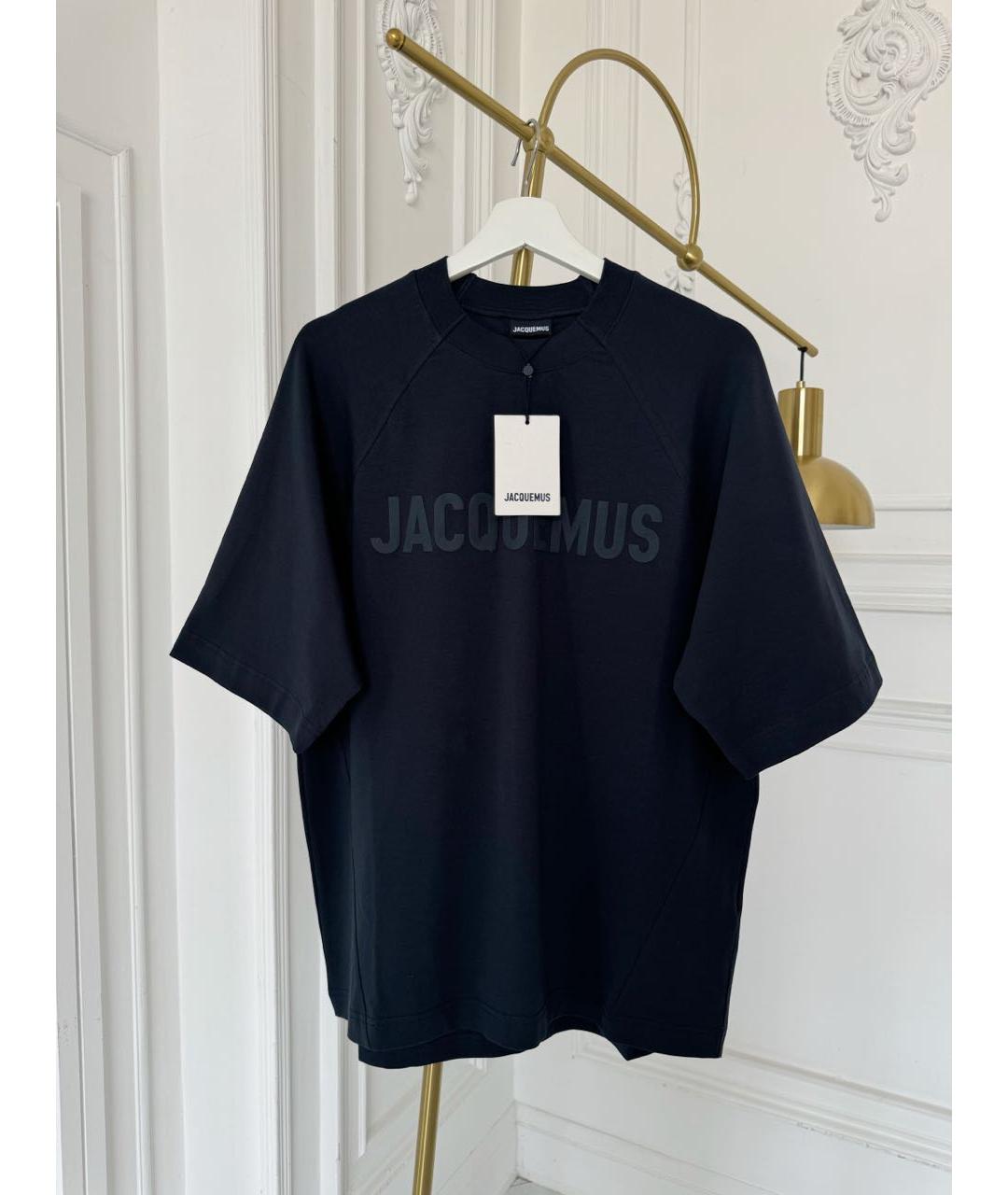 JACQUEMUS Темно-синяя футболка, фото 7