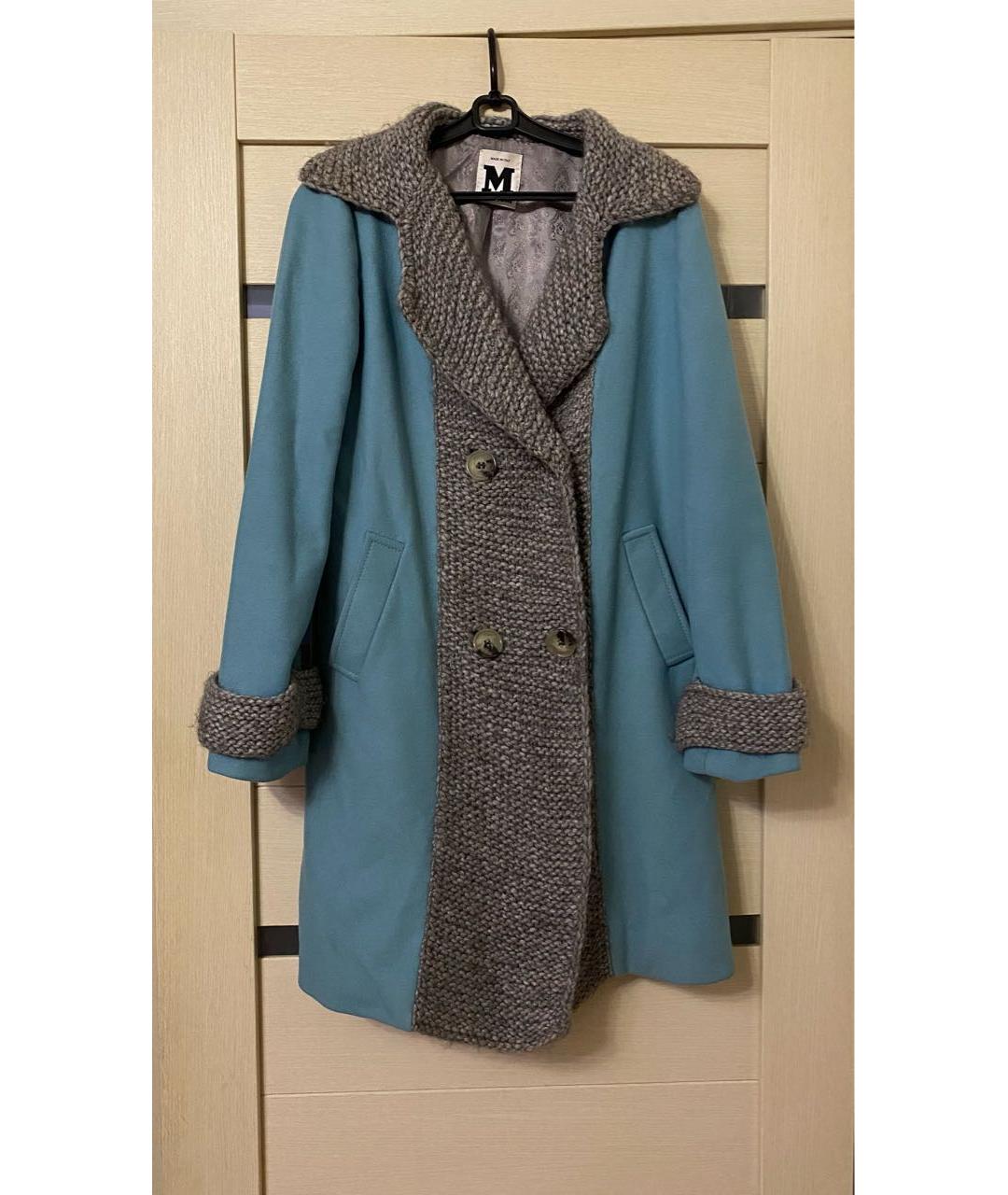 MISSONI Бирюзовое шерстяное пальто, фото 2