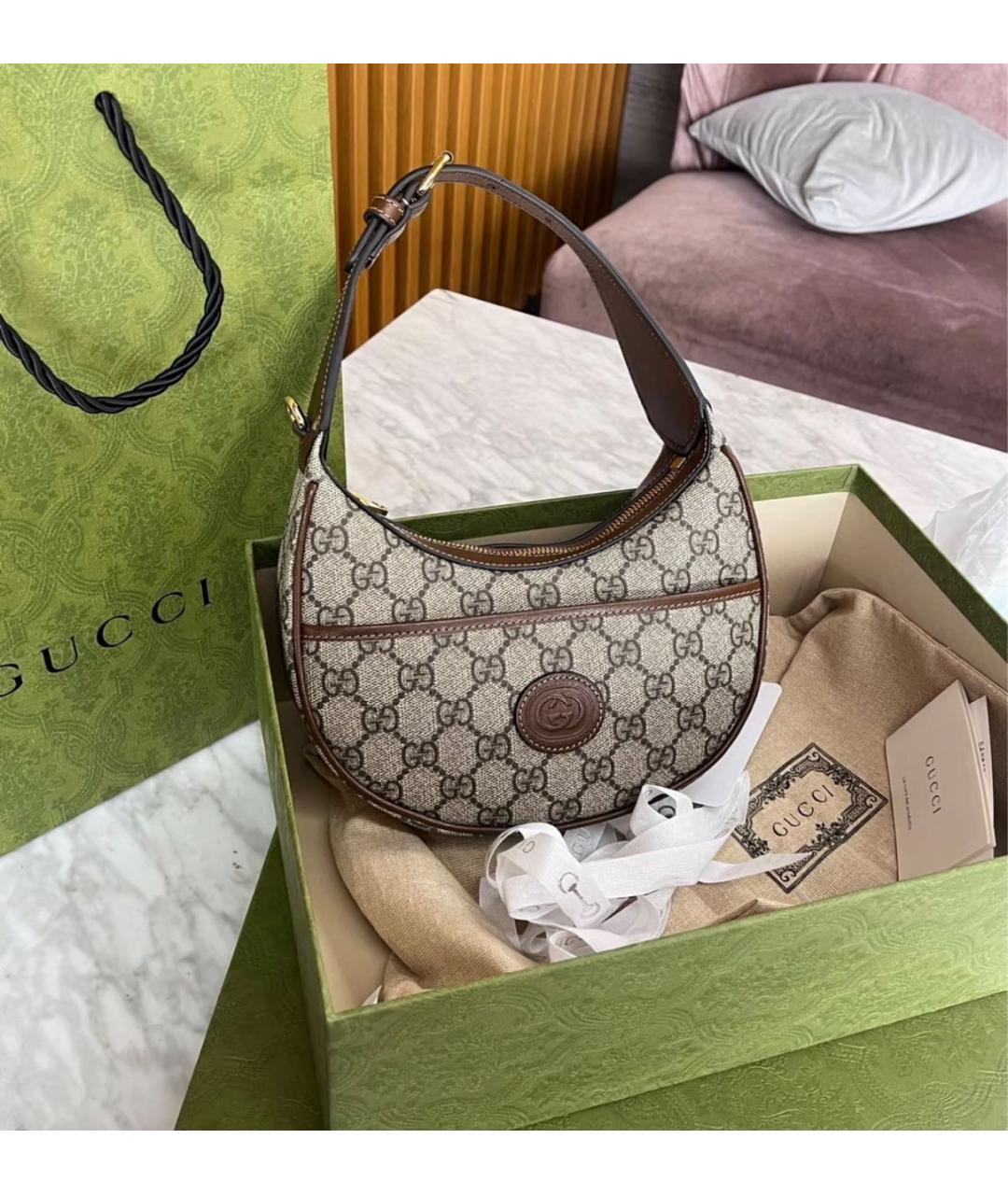 GUCCI Бежевая сумка через плечо, фото 7