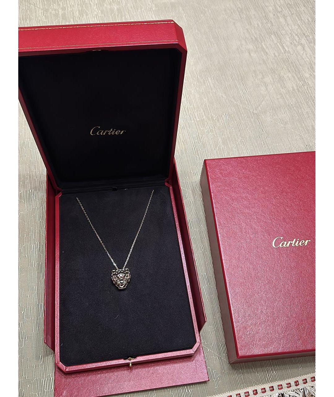 CARTIER Серебряная платиновая цепочка/подвеска, фото 2