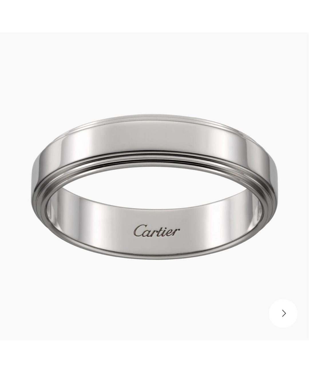 CARTIER Серебряное платиновое кольцо, фото 7