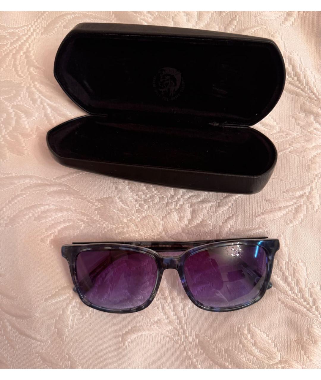 DIESEL Синие пластиковые солнцезащитные очки, фото 8