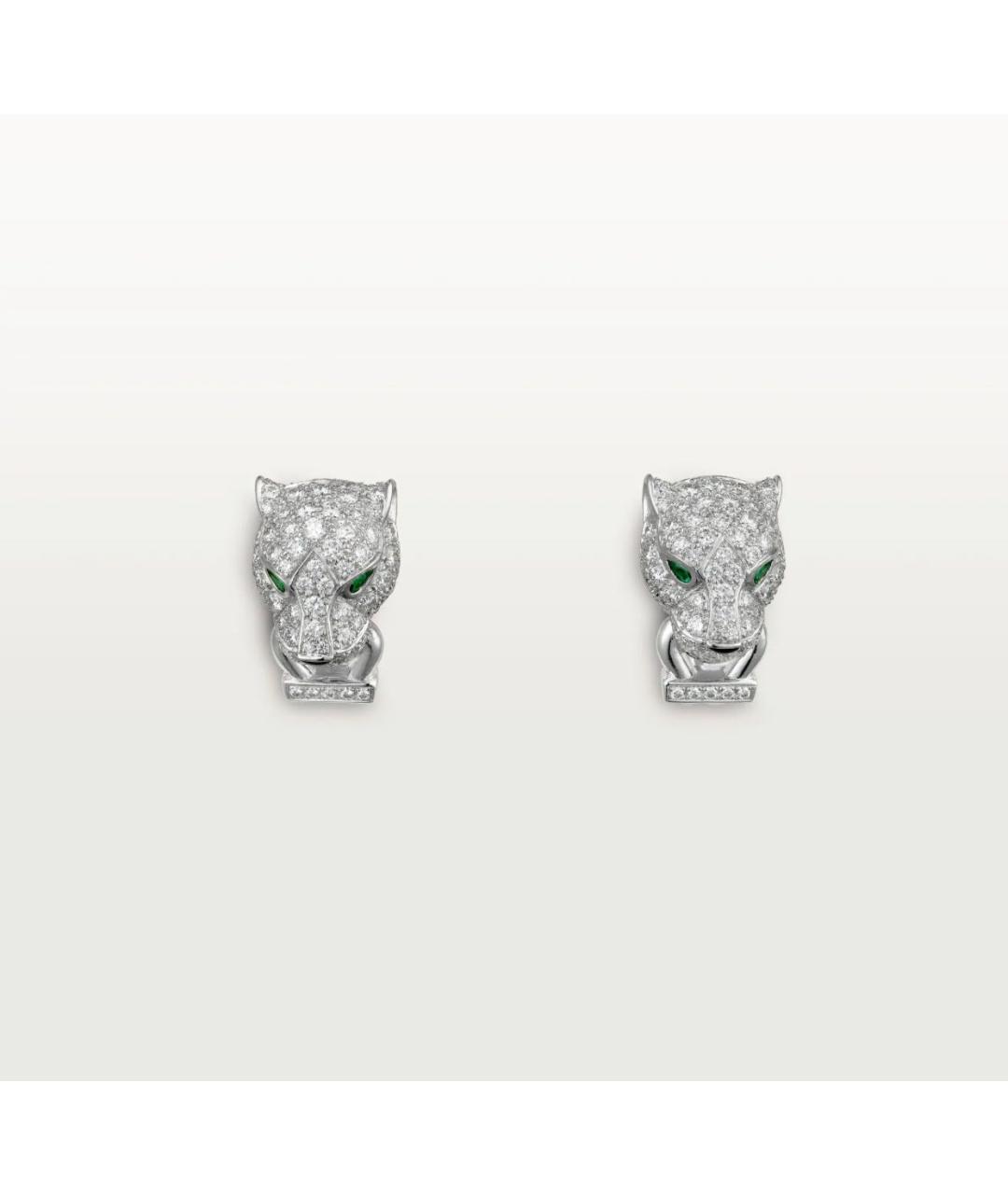 CARTIER Серебряные серьги из белого золота, фото 3