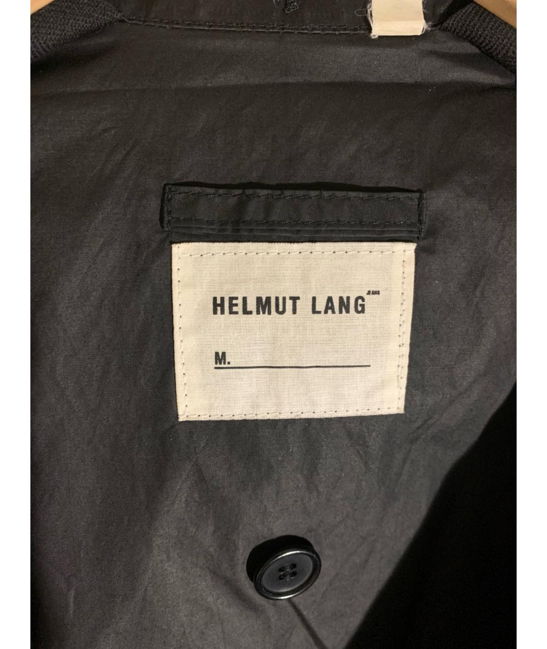 HELMUT LANG Черная хлопковая куртка, фото 6