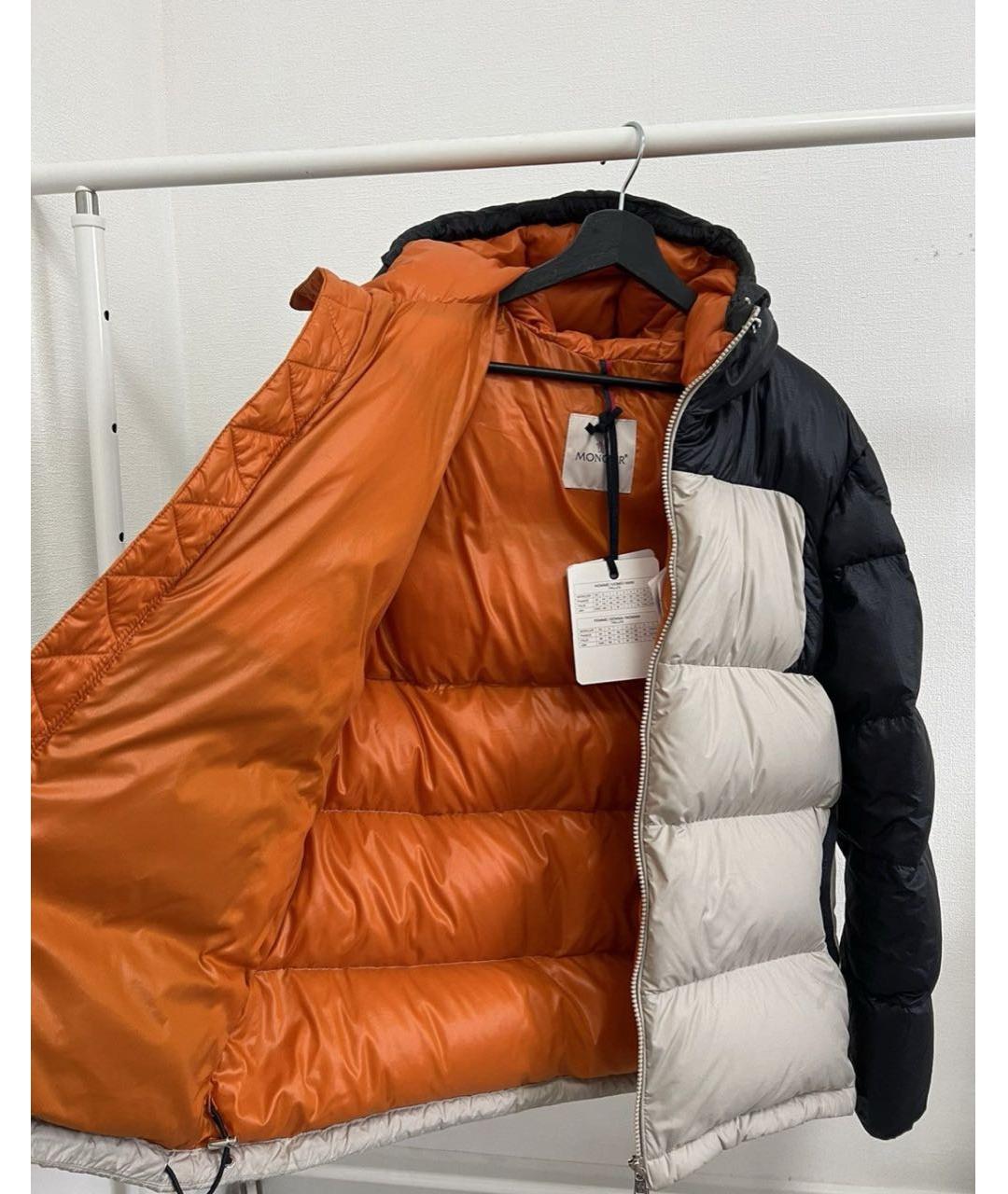MONCLER Бежевый пуховик, фото 4