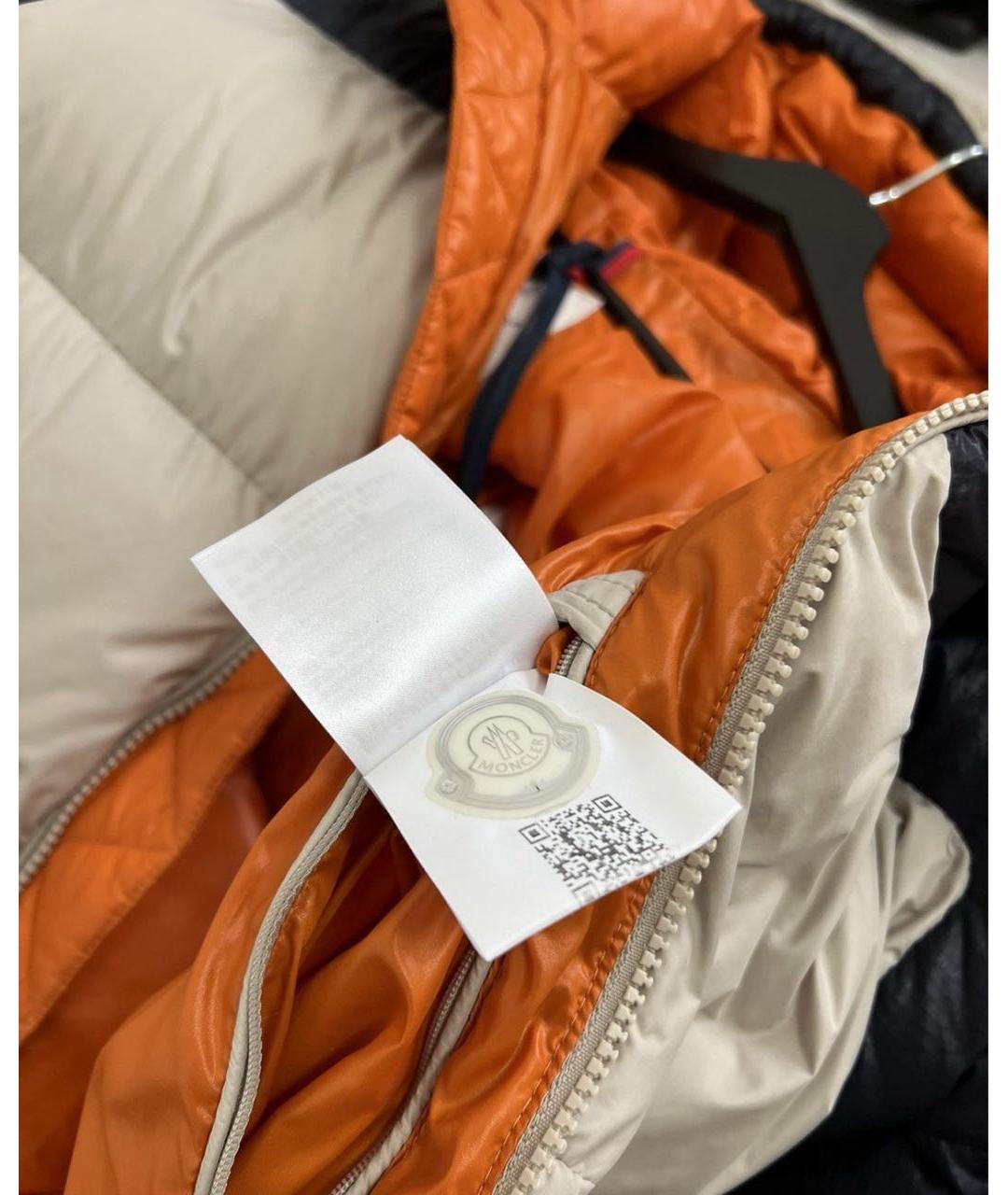 MONCLER Бежевый пуховик, фото 7