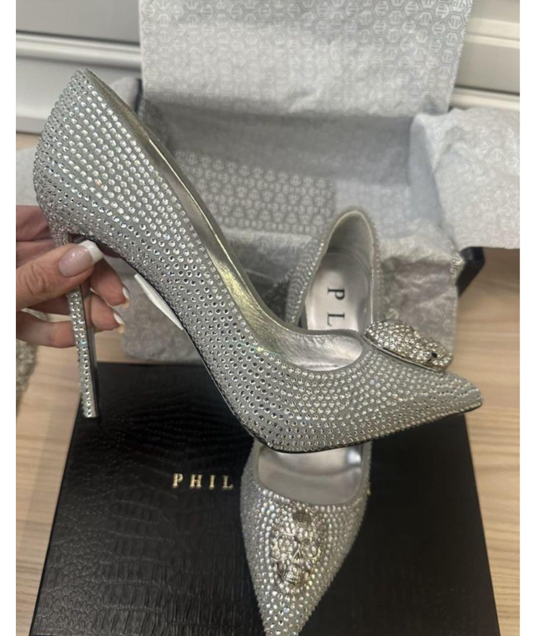 PHILIPP PLEIN Серебряные туфли, фото 6