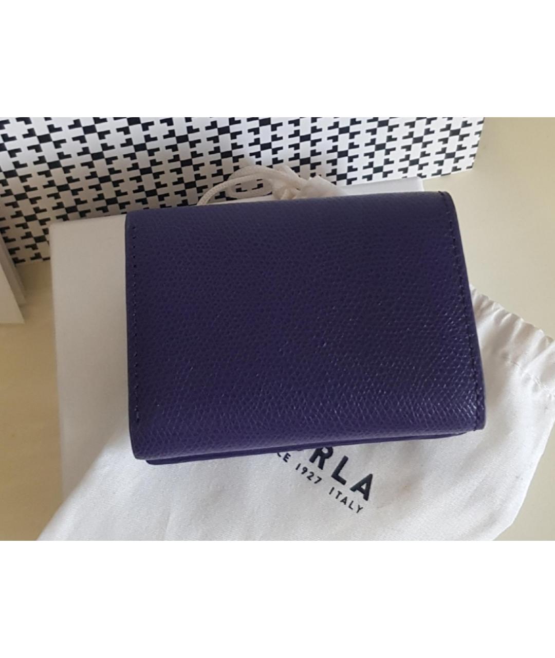 FURLA Фиолетовый кожаный кошелек, фото 2