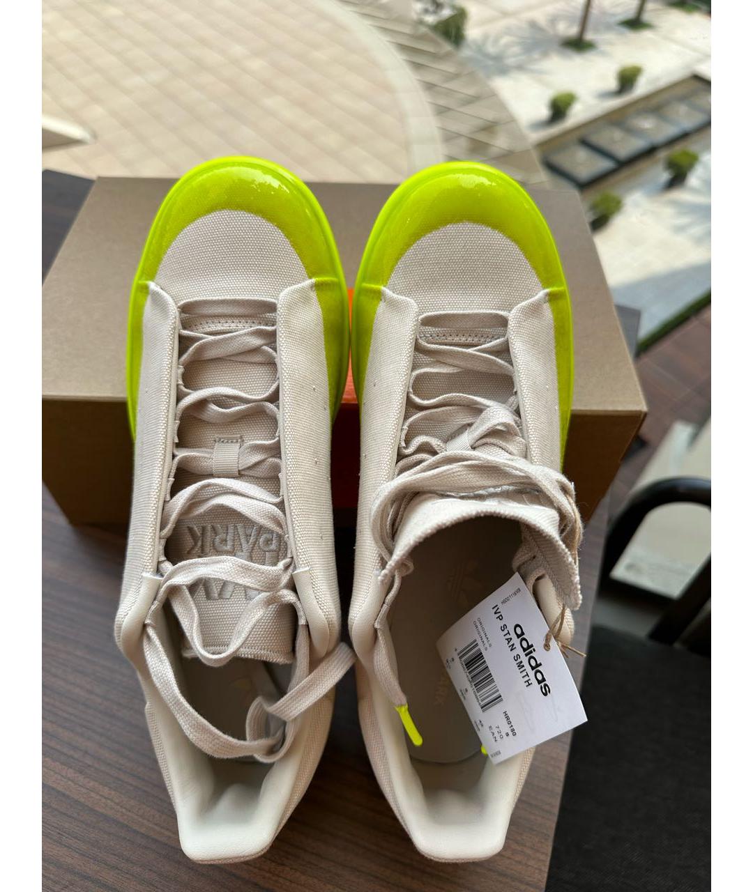 ADIDAS Бежевые текстильные низкие кроссовки / кеды, фото 6