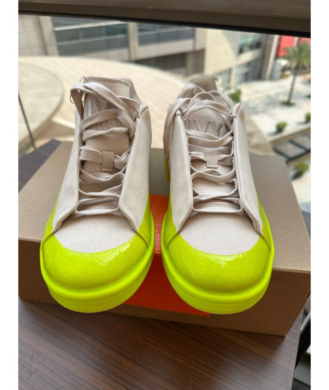 ADIDAS Бежевые текстильные низкие кроссовки / кеды, фото 3