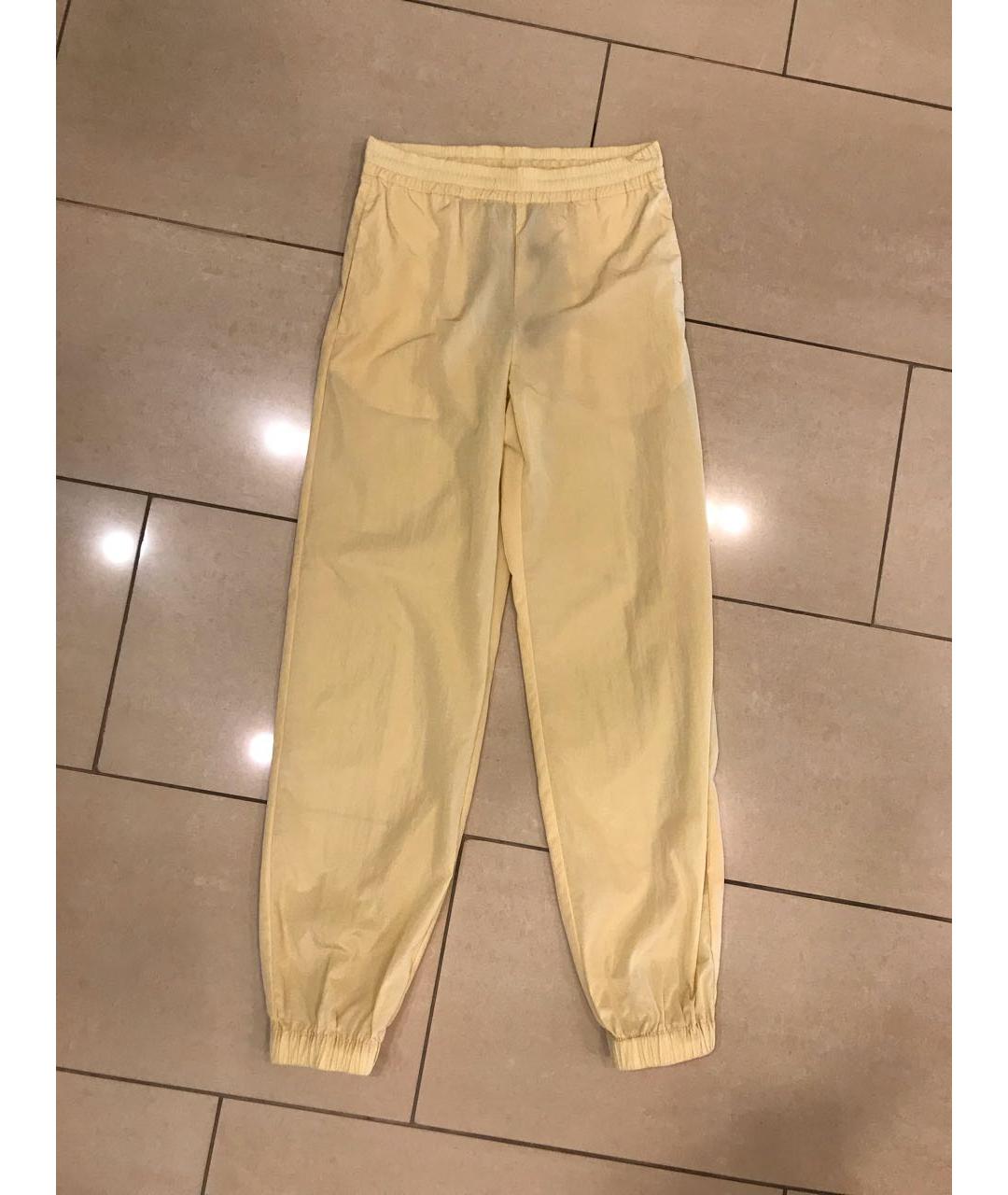 FABIANA FILIPPI Желтые полиамидовые брюки узкие, фото 6