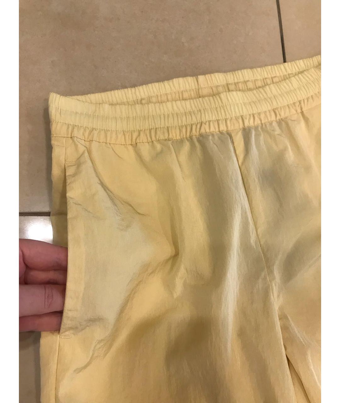 FABIANA FILIPPI Желтые полиамидовые брюки узкие, фото 4