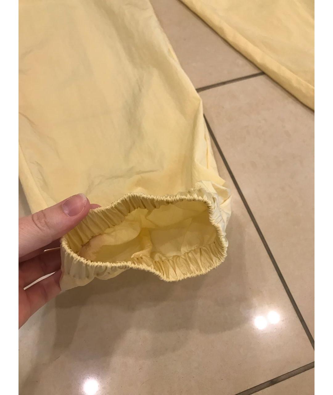 FABIANA FILIPPI Желтые полиамидовые брюки узкие, фото 5