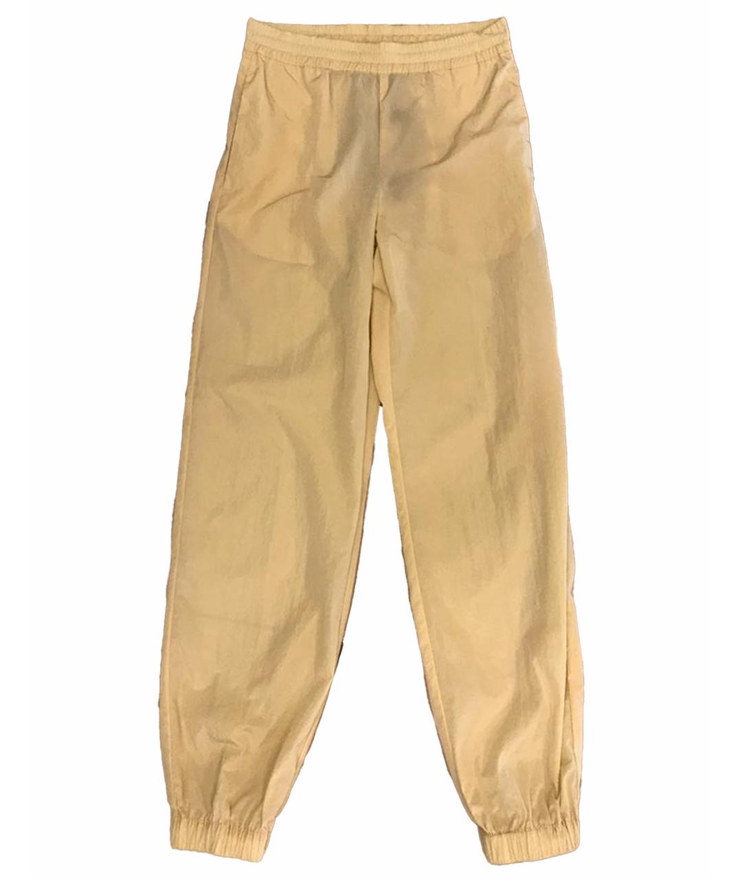 FABIANA FILIPPI Желтые полиамидовые брюки узкие, фото 1
