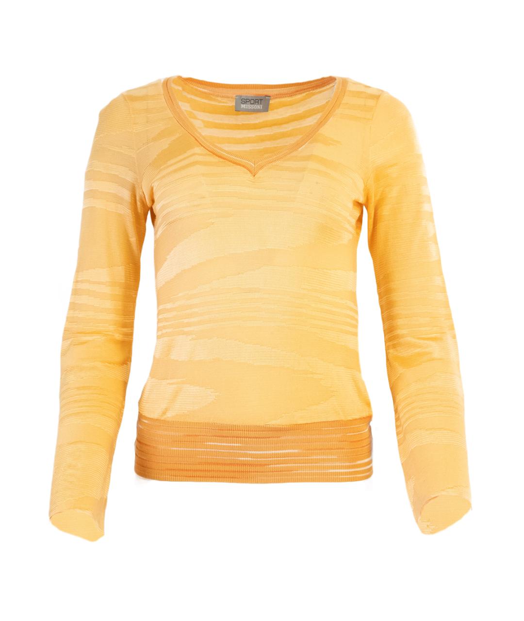 MISSONI Оранжевый вискозный джемпер / свитер, фото 1