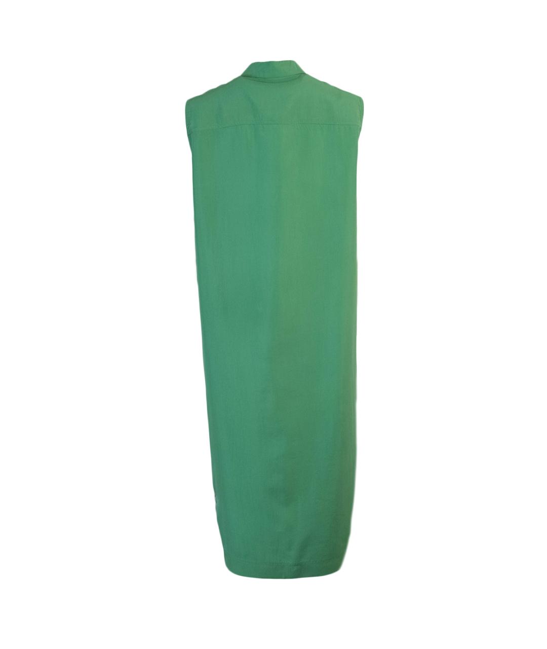 STELLA MCCARTNEY Зеленые шелковое повседневное платье, фото 2