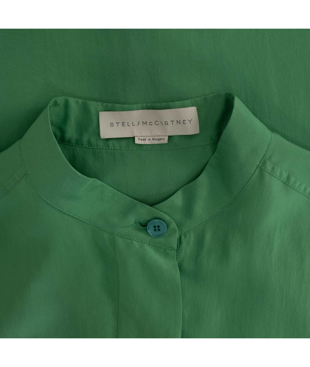 STELLA MCCARTNEY Зеленые шелковое повседневное платье, фото 3