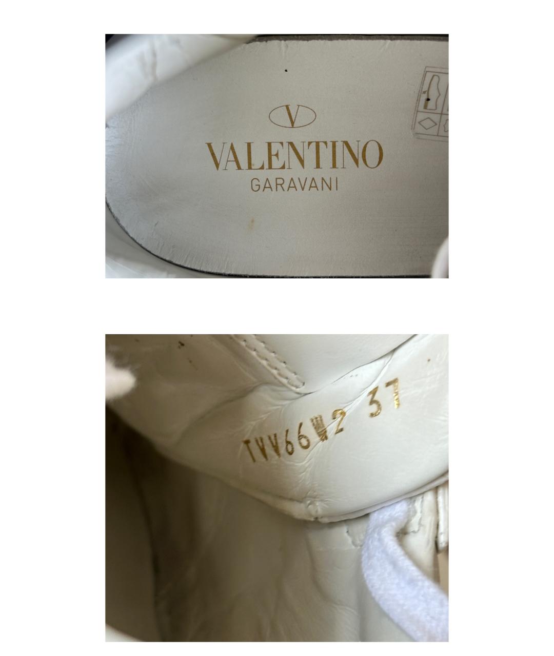 VALENTINO Белые кожаные кеды, фото 8