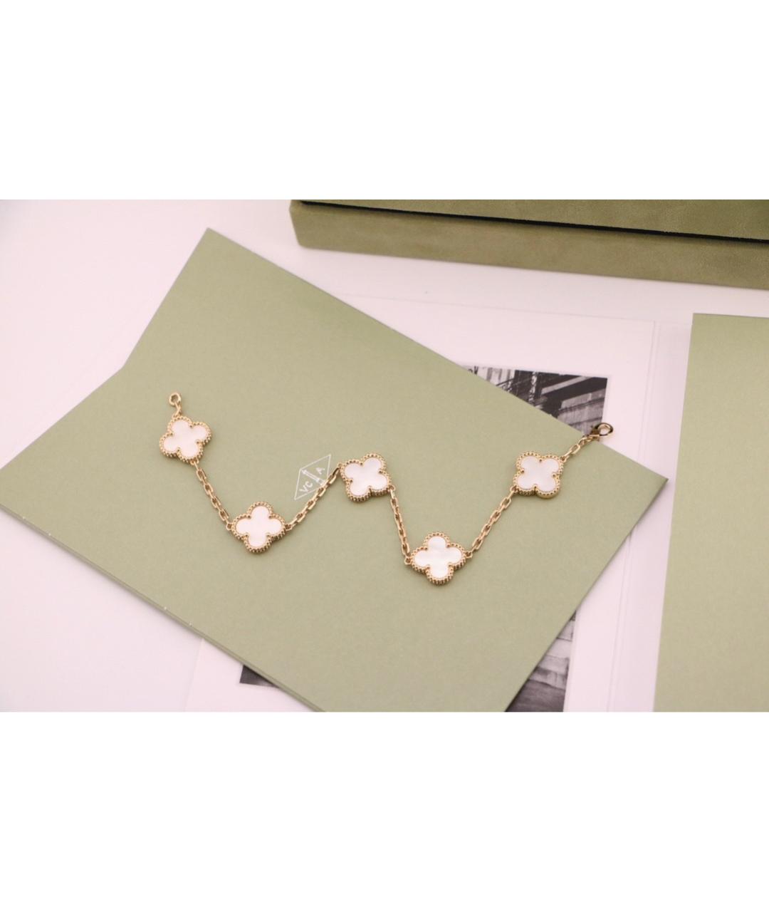 VAN CLEEF & ARPELS Белый браслет из желтого золота, фото 2