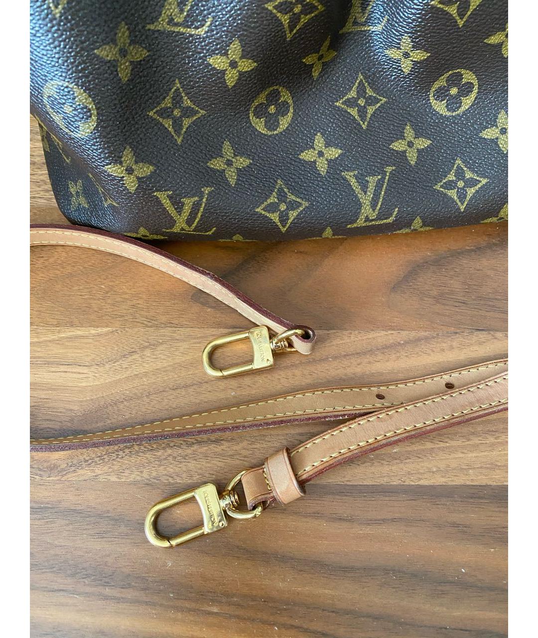 LOUIS VUITTON Коричневая сумка тоут, фото 8