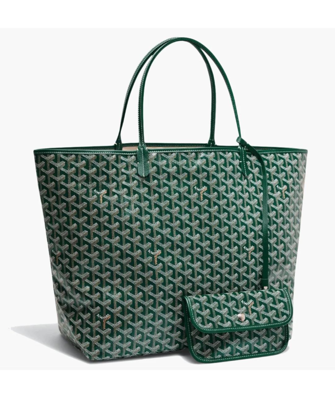 GOYARD Зеленая сумка тоут, фото 6