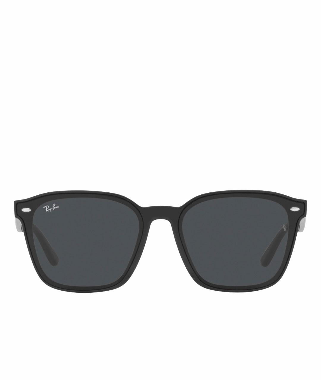 RAY BAN Черные пластиковые солнцезащитные очки, фото 1