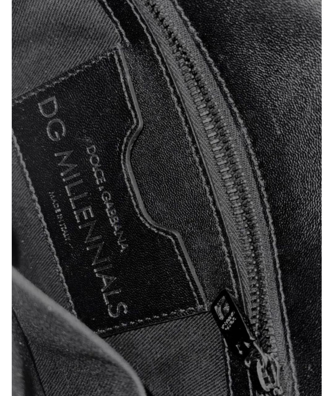 DOLCE&GABBANA Черная шерстяная сумка через плечо, фото 3