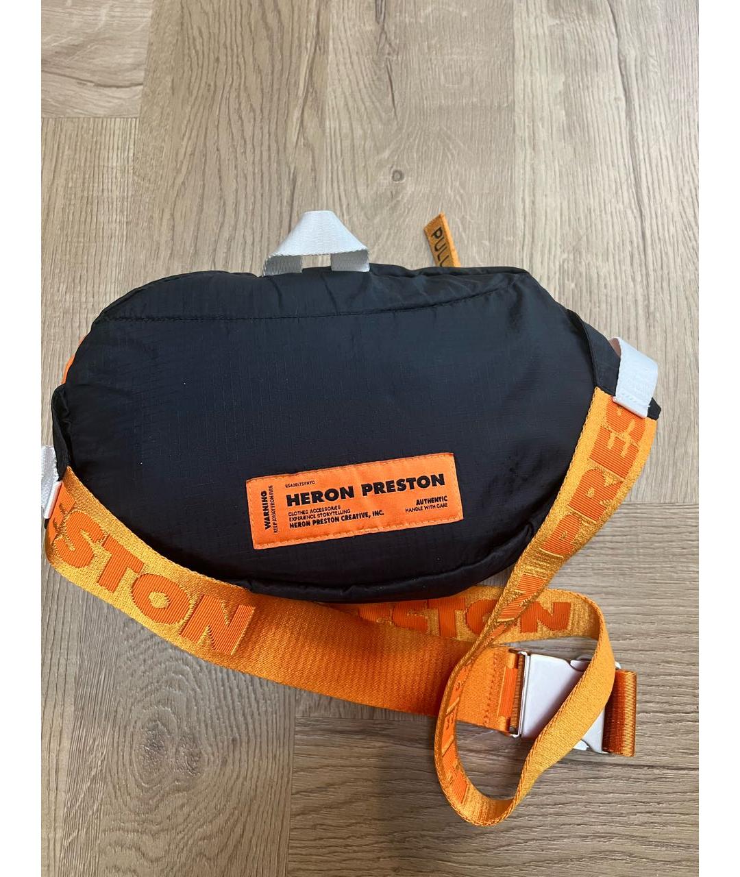 HERON PRESTON Оранжевая синтетическая поясная сумка, фото 7