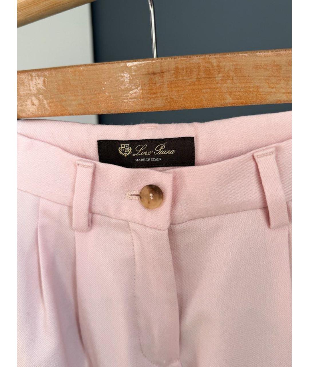 LORO PIANA Розовые брюки и шорты, фото 3